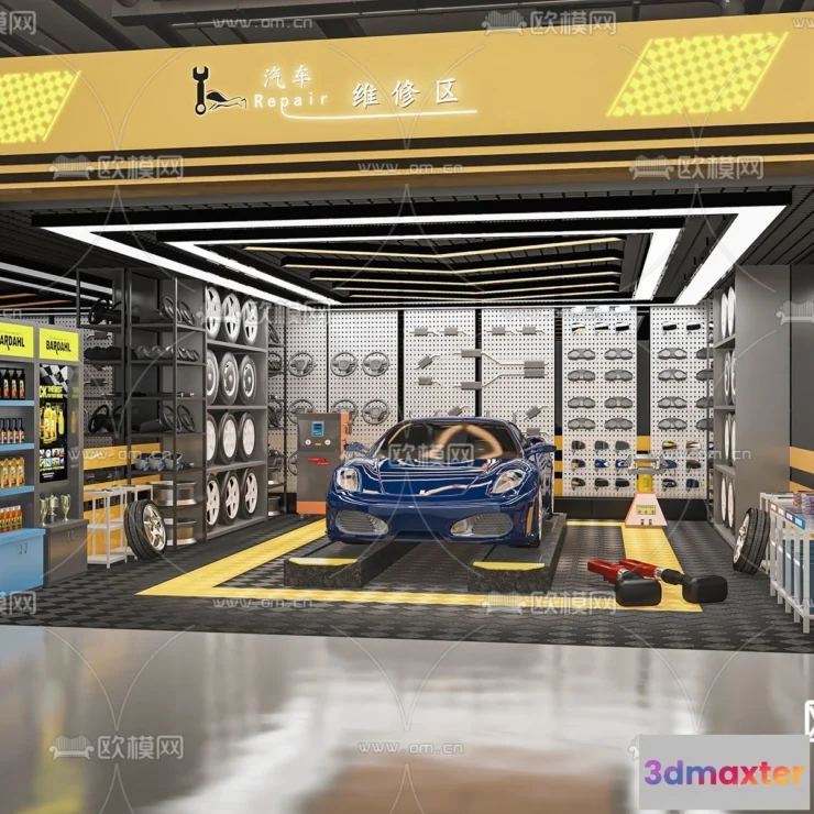 1517518 - GARAGE - 3D Model For Interior Design - 1929 3D Max