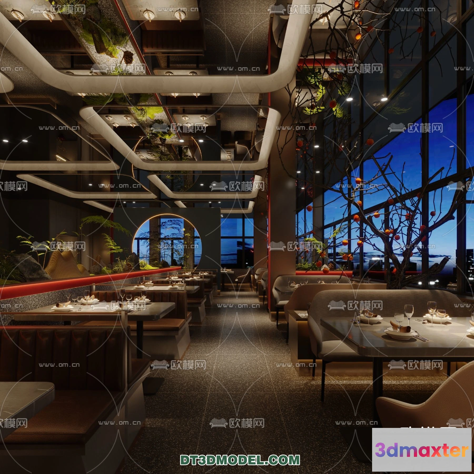 1518394 - RESTAURANT & COFFEE SHOP - 3D Model For Interior Design - 2367 3D Max