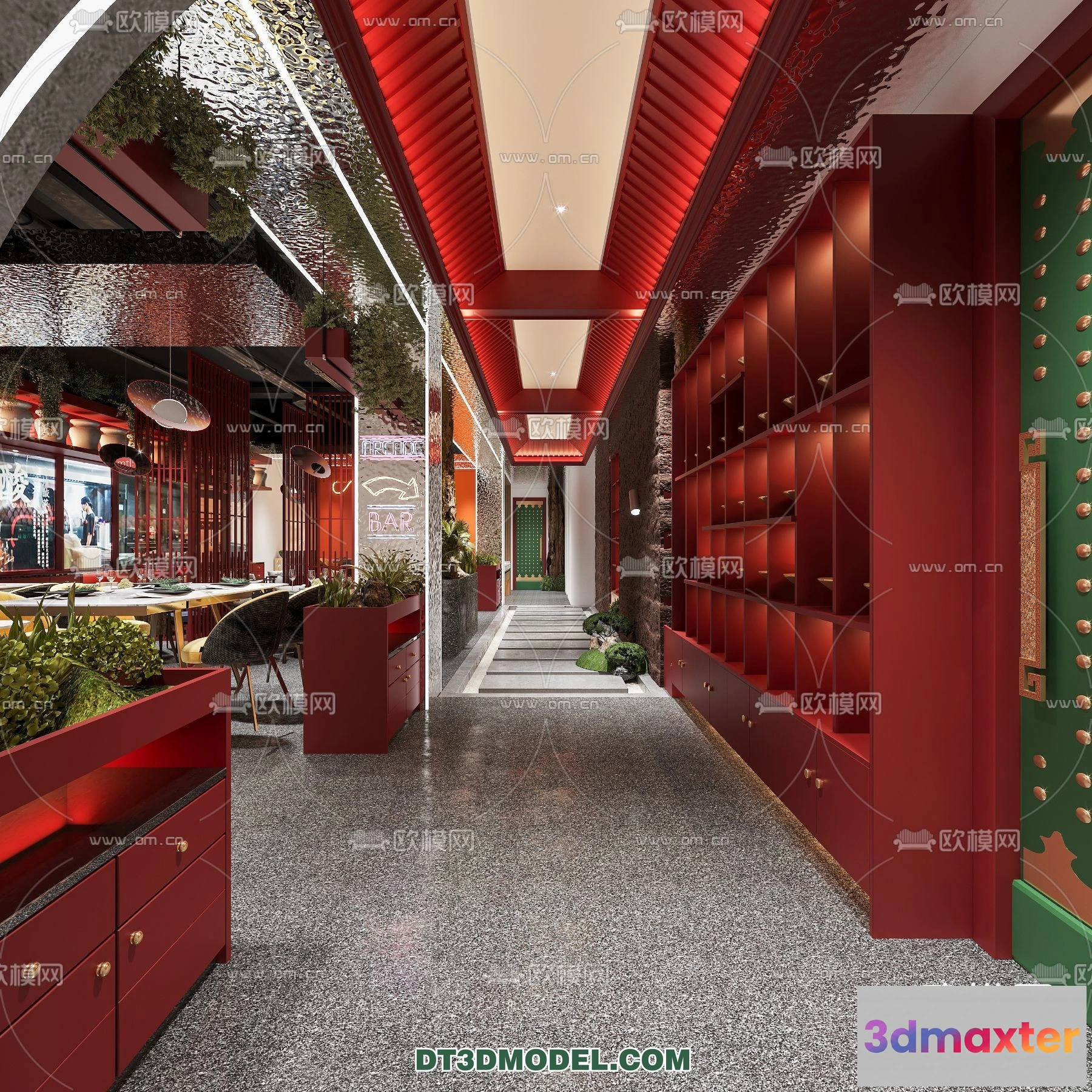 1518446 - RESTAURANT & COFFEE SHOP - 3D Model For Interior Design - 2393 3D Max