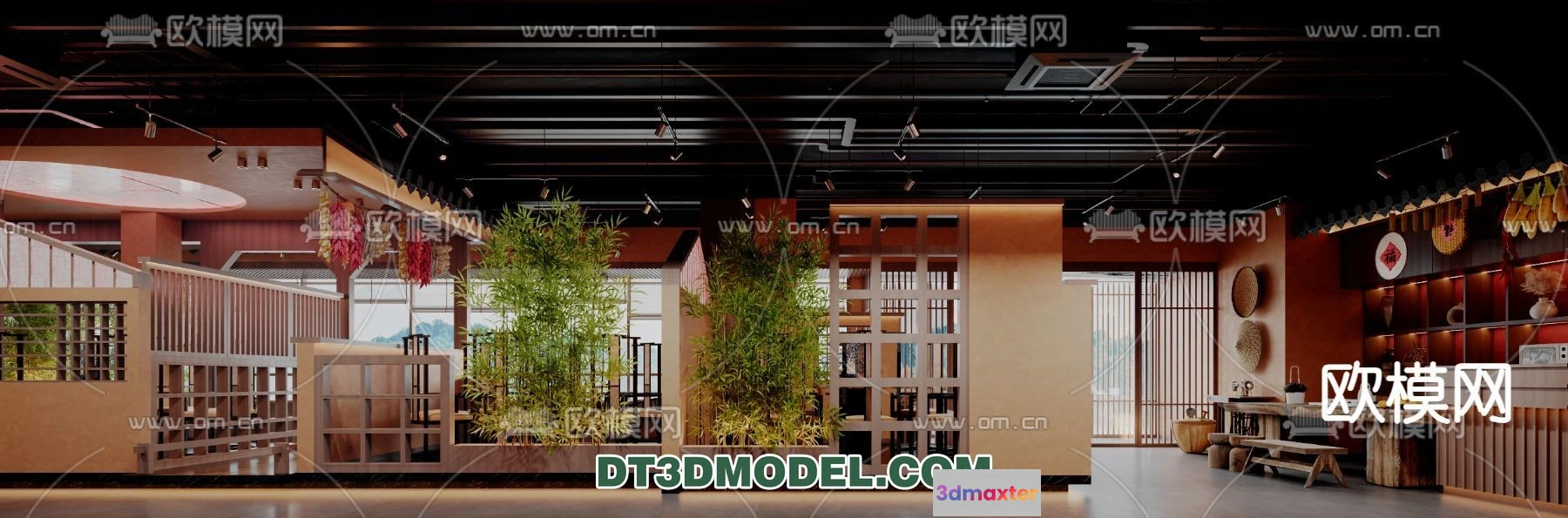 1518464 - RESTAURANT & COFFEE SHOP - 3D Model For Interior Design - 2402 3D Max