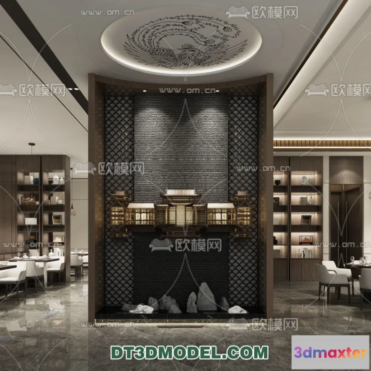 1518472 - RESTAURANT & COFFEE SHOP - 3D Model For Interior Design - 2406 3D Max