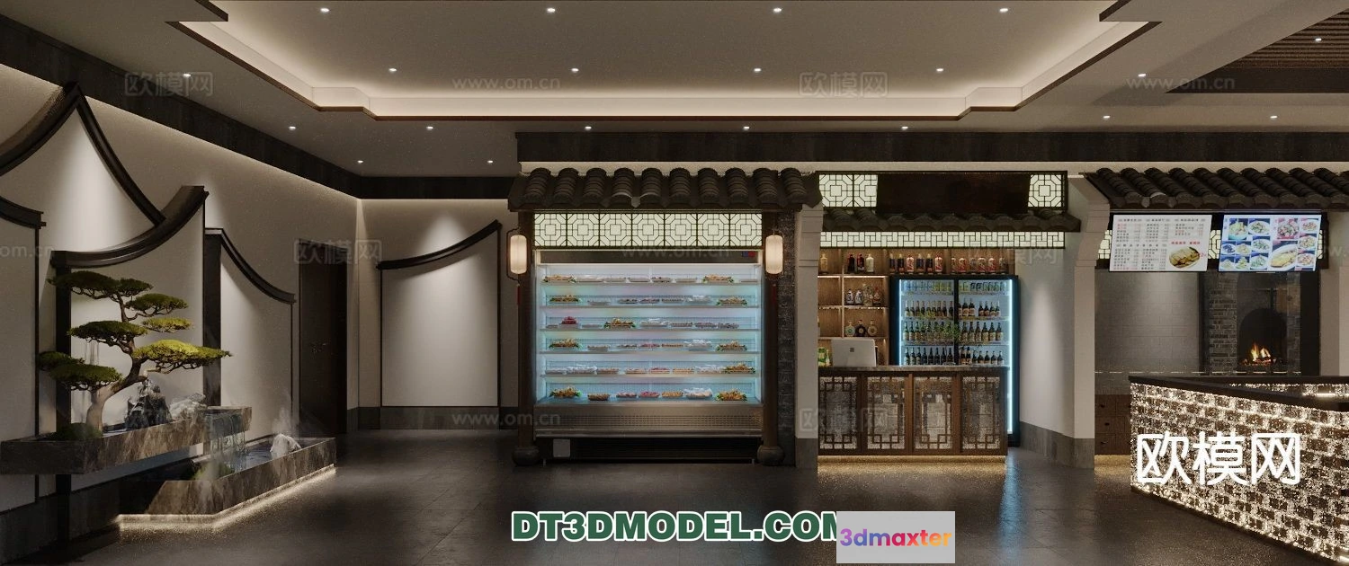 1518524 - RESTAURANT & COFFEE SHOP - 3D Model For Interior Design - 2432 3D Max