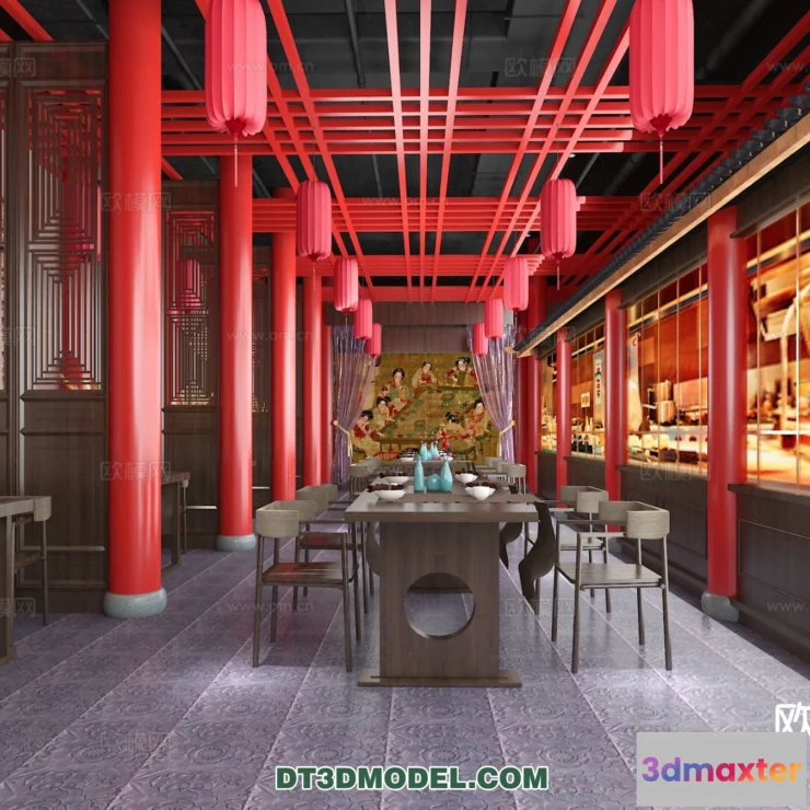 1518564 - RESTAURANT & COFFEE SHOP - 3D Model For Interior Design - 2452 3D Max