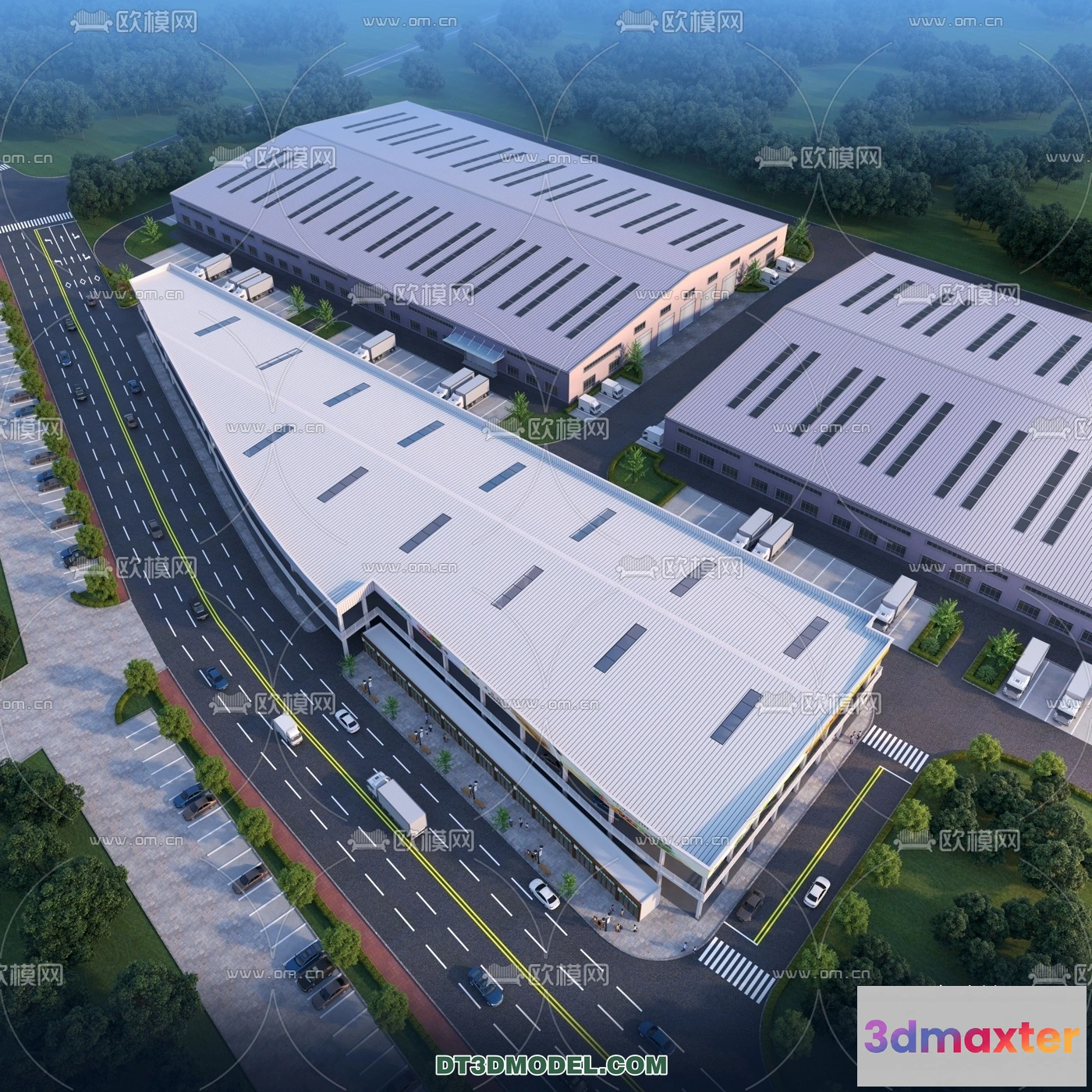 1518618 - PUBLIC COMMERCE SPACE - 3D Model For Interior Design - 2479 3D Max