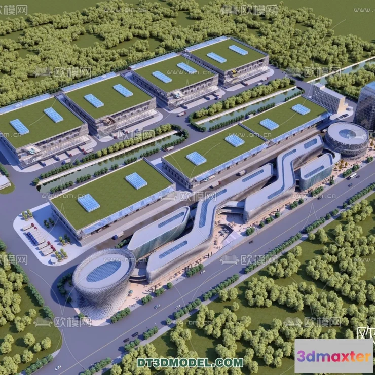 1518654 - PUBLIC COMMERCE SPACE - 3D Model For Interior Design - 2497 3D Max