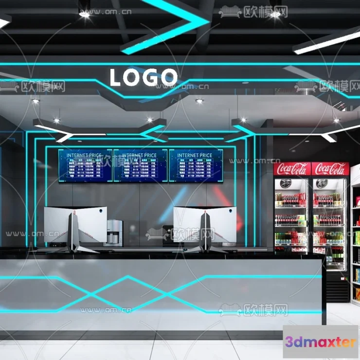 1535282 - PUBLIC COMMERCE SPACE - 3D Model For Interior Design - 10811 3D Max