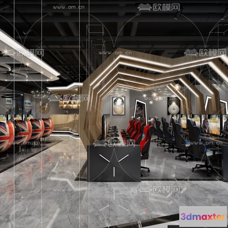 1535294 - PUBLIC COMMERCE SPACE - 3D Model For Interior Design - 10817 3D Max