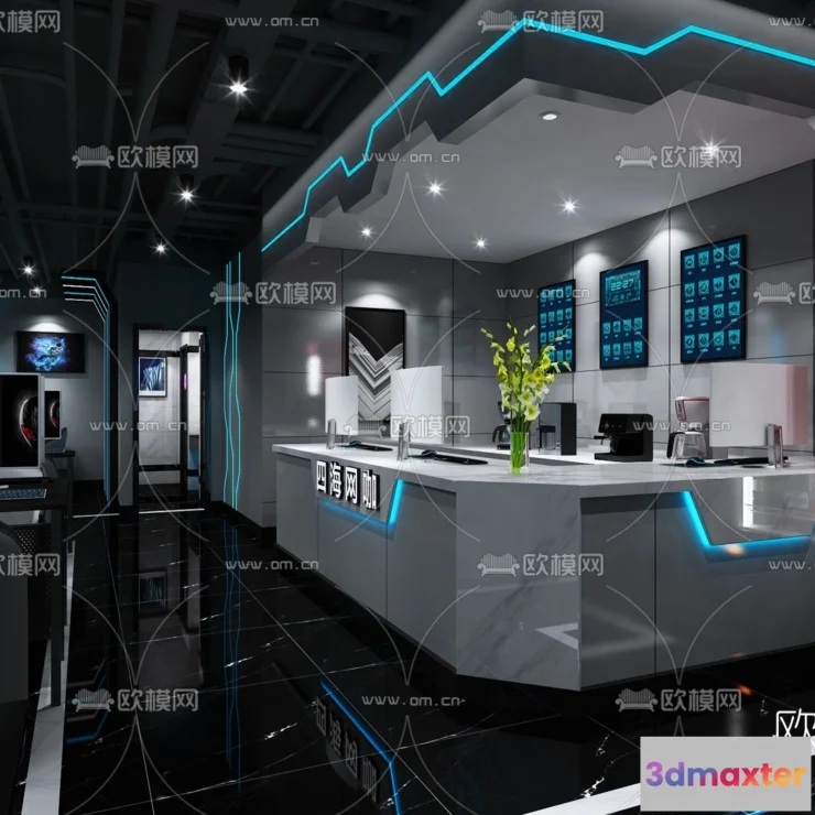 1535304 - PUBLIC COMMERCE SPACE - 3D Model For Interior Design - 10822 3D Max