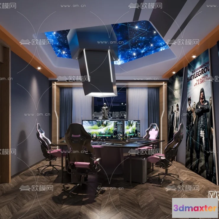 1535318 - PUBLIC COMMERCE SPACE - 3D Model For Interior Design - 10829 3D Max