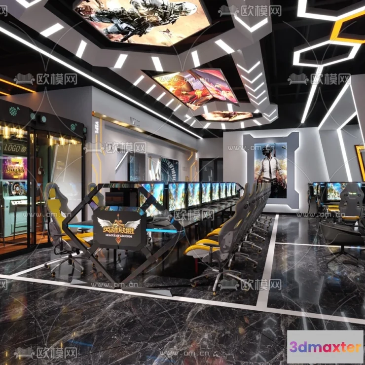 1535320 - PUBLIC COMMERCE SPACE - 3D Model For Interior Design - 10830 3D Max