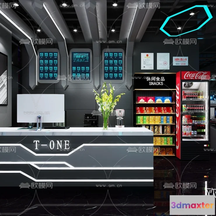 1535322 - PUBLIC COMMERCE SPACE - 3D Model For Interior Design - 10831 3D Max