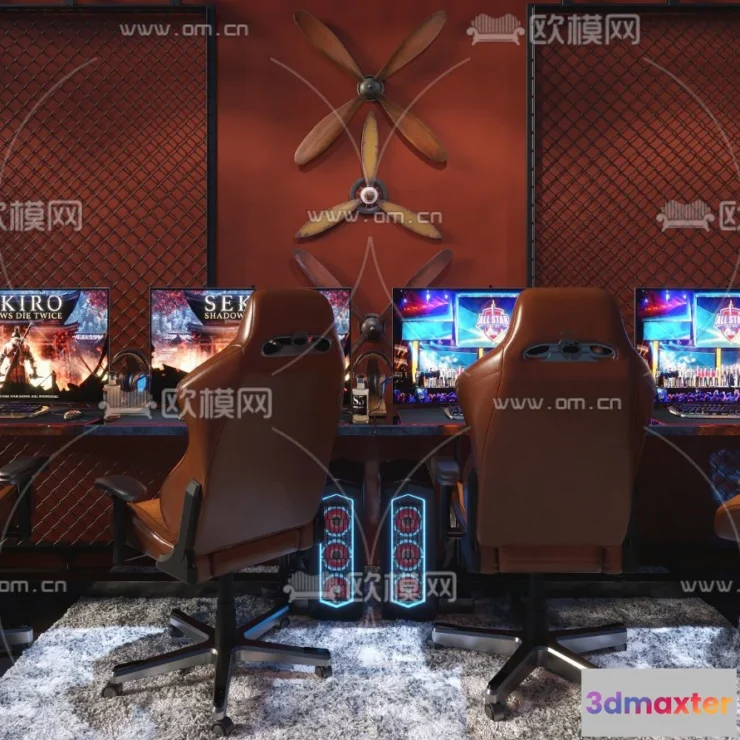 1535332 - PUBLIC COMMERCE SPACE - 3D Model For Interior Design - 10836 3D Max