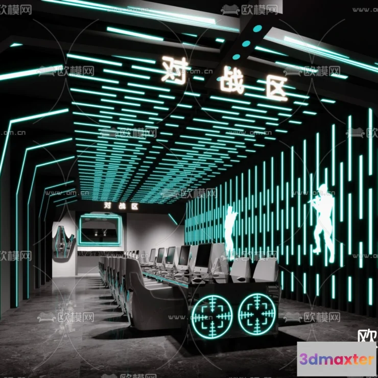 1535334 - PUBLIC COMMERCE SPACE - 3D Model For Interior Design - 10837 3D Max