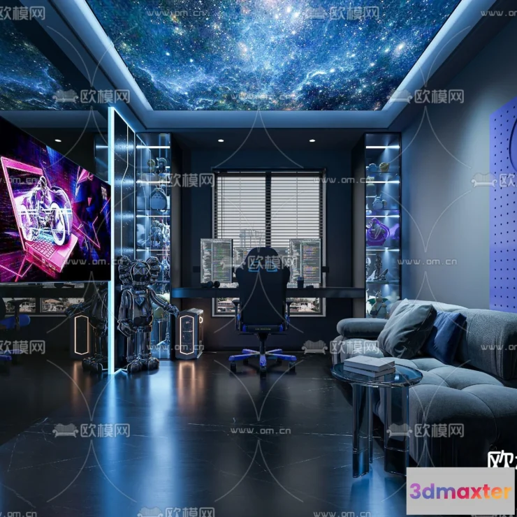 1535352 - PUBLIC COMMERCE SPACE - 3D Model For Interior Design - 10846 3D Max