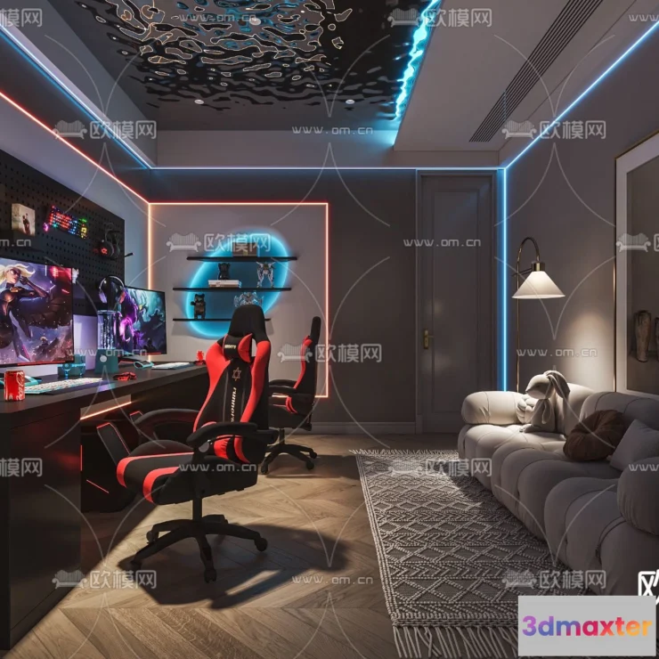 1535354 - PUBLIC COMMERCE SPACE - 3D Model For Interior Design - 10847 3D Max