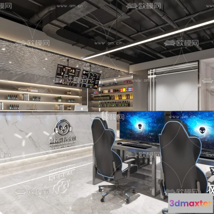 1535358 - PUBLIC COMMERCE SPACE - 3D Model For Interior Design - 10849 3D Max