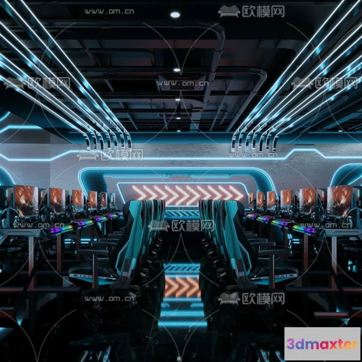 1535360 - PUBLIC COMMERCE SPACE - 3D Model For Interior Design - 10850 3D Max