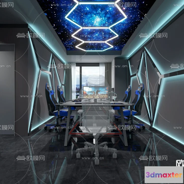 1535366 - PUBLIC COMMERCE SPACE - 3D Model For Interior Design - 10853 3D Max