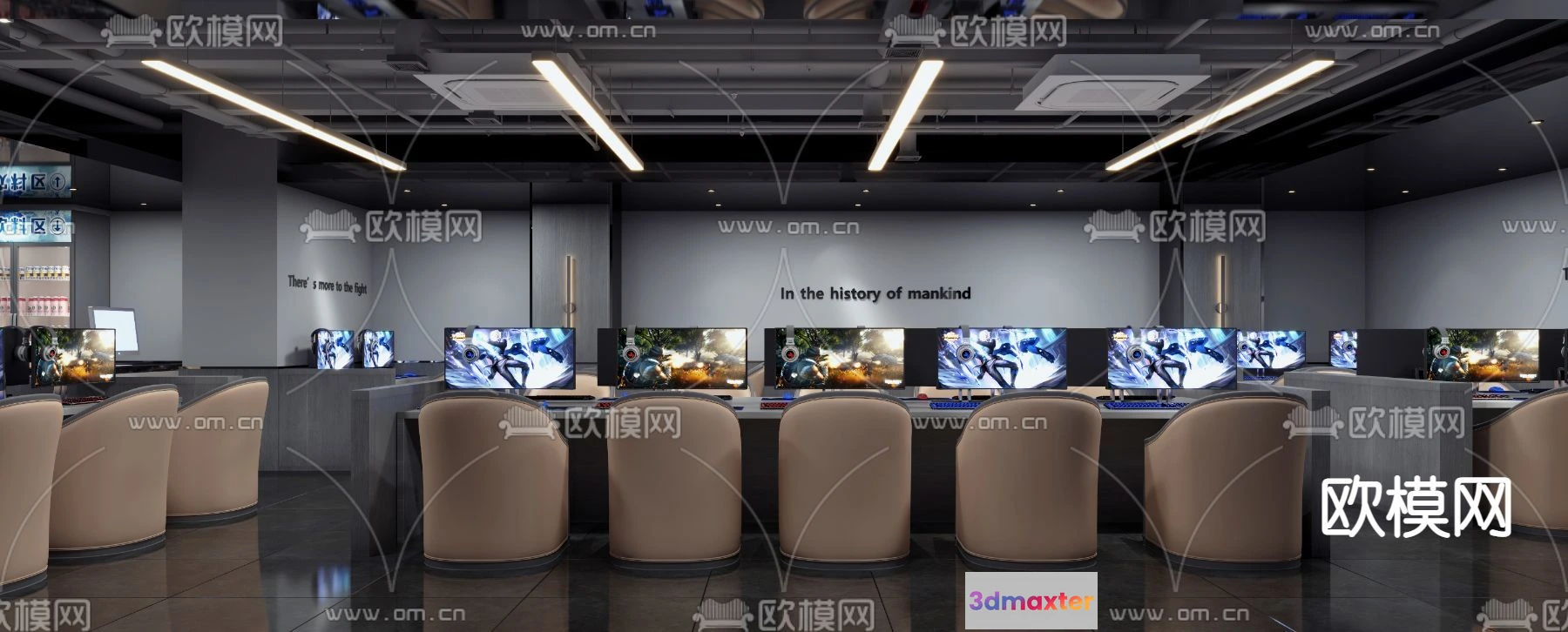 1535372 - PUBLIC COMMERCE SPACE - 3D Model For Interior Design - 10856 3D Max