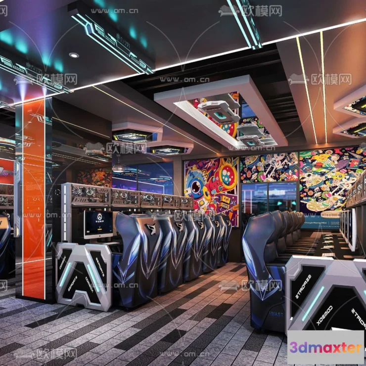 1535376 - PUBLIC COMMERCE SPACE - 3D Model For Interior Design - 10858 3D Max