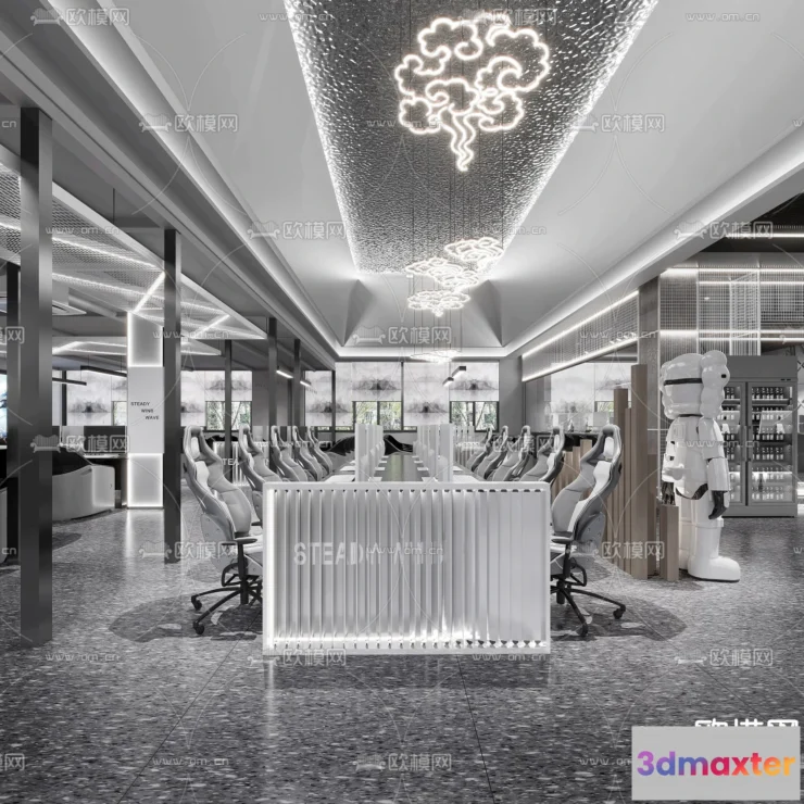 1535378 - PUBLIC COMMERCE SPACE - 3D Model For Interior Design - 10859 3D Max