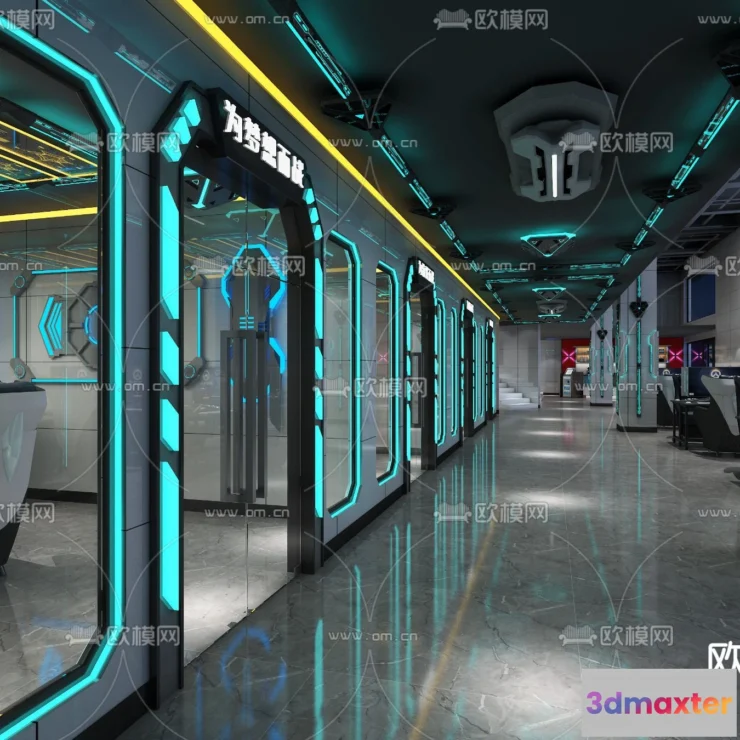 1535380 - PUBLIC COMMERCE SPACE - 3D Model For Interior Design - 10860 3D Max