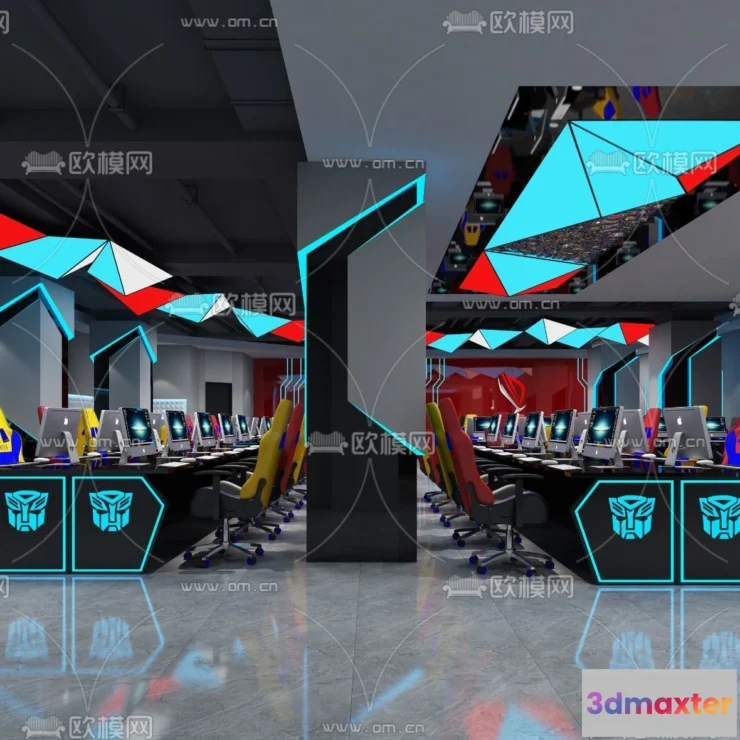 1535388 - PUBLIC COMMERCE SPACE - 3D Model For Interior Design - 10864 3D Max