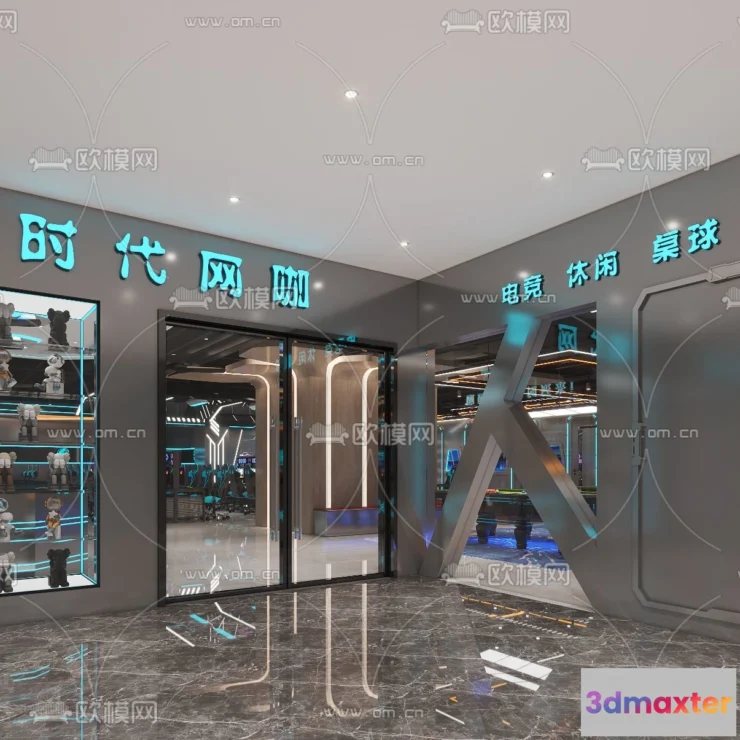 1535400 - PUBLIC COMMERCE SPACE - 3D Model For Interior Design - 10870 3D Max