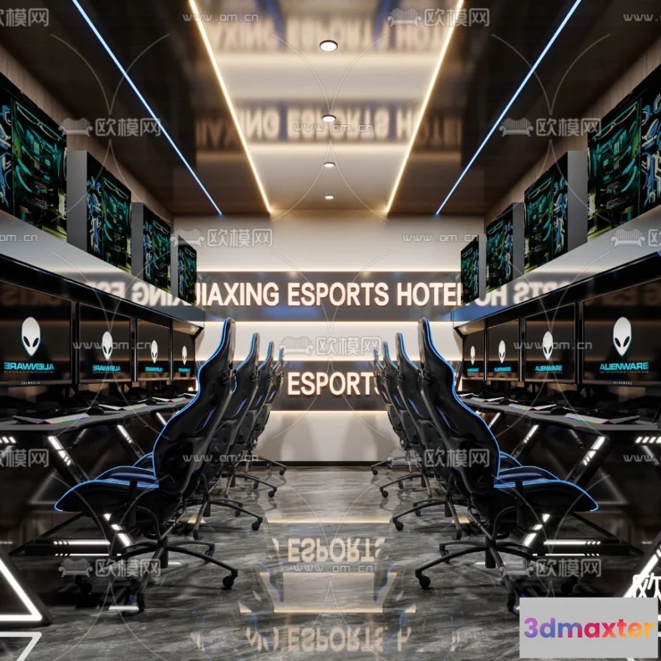 1535410 - PUBLIC COMMERCE SPACE - 3D Model For Interior Design - 10875 3D Max