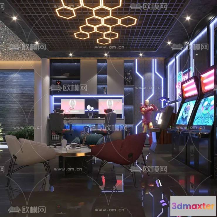 1535422 - PUBLIC COMMERCE SPACE - 3D Model For Interior Design - 10881 3D Max