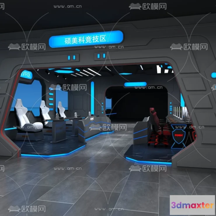 1535432 - PUBLIC COMMERCE SPACE - 3D Model For Interior Design - 10886 3D Max