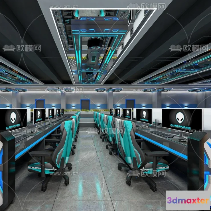 1535438 - PUBLIC COMMERCE SPACE - 3D Model For Interior Design - 10889 3D Max