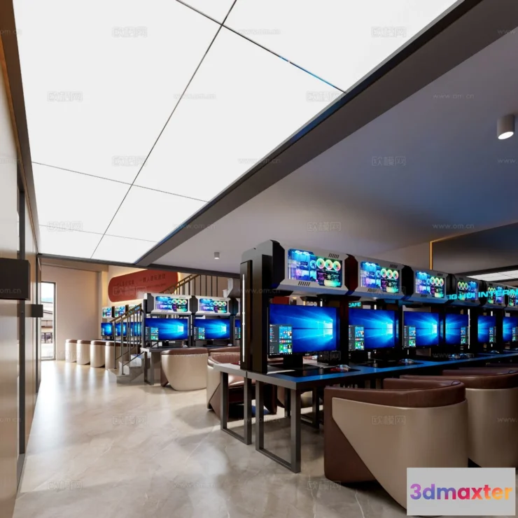 1535448 - PUBLIC COMMERCE SPACE - 3D Model For Interior Design - 10894 3D Max