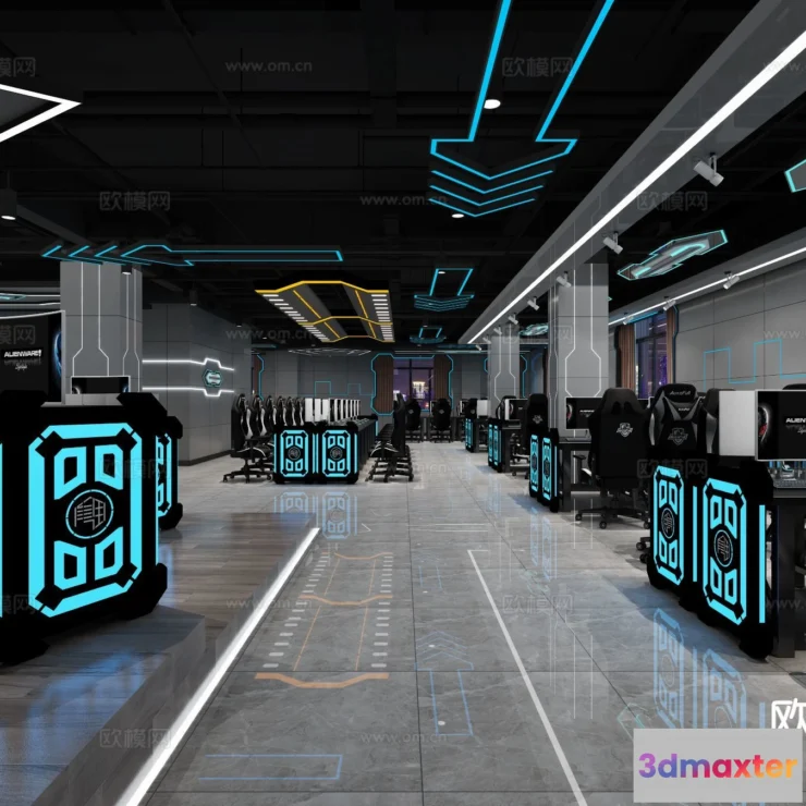 1535454 - PUBLIC COMMERCE SPACE - 3D Model For Interior Design - 10897 3D Max