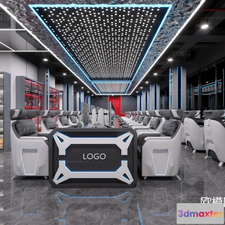 1535474 - PUBLIC COMMERCE SPACE - 3D Model For Interior Design - 10907 3D Max