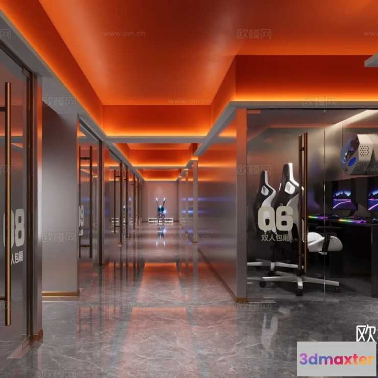 1535478 - PUBLIC COMMERCE SPACE - 3D Model For Interior Design - 10909 3D Max