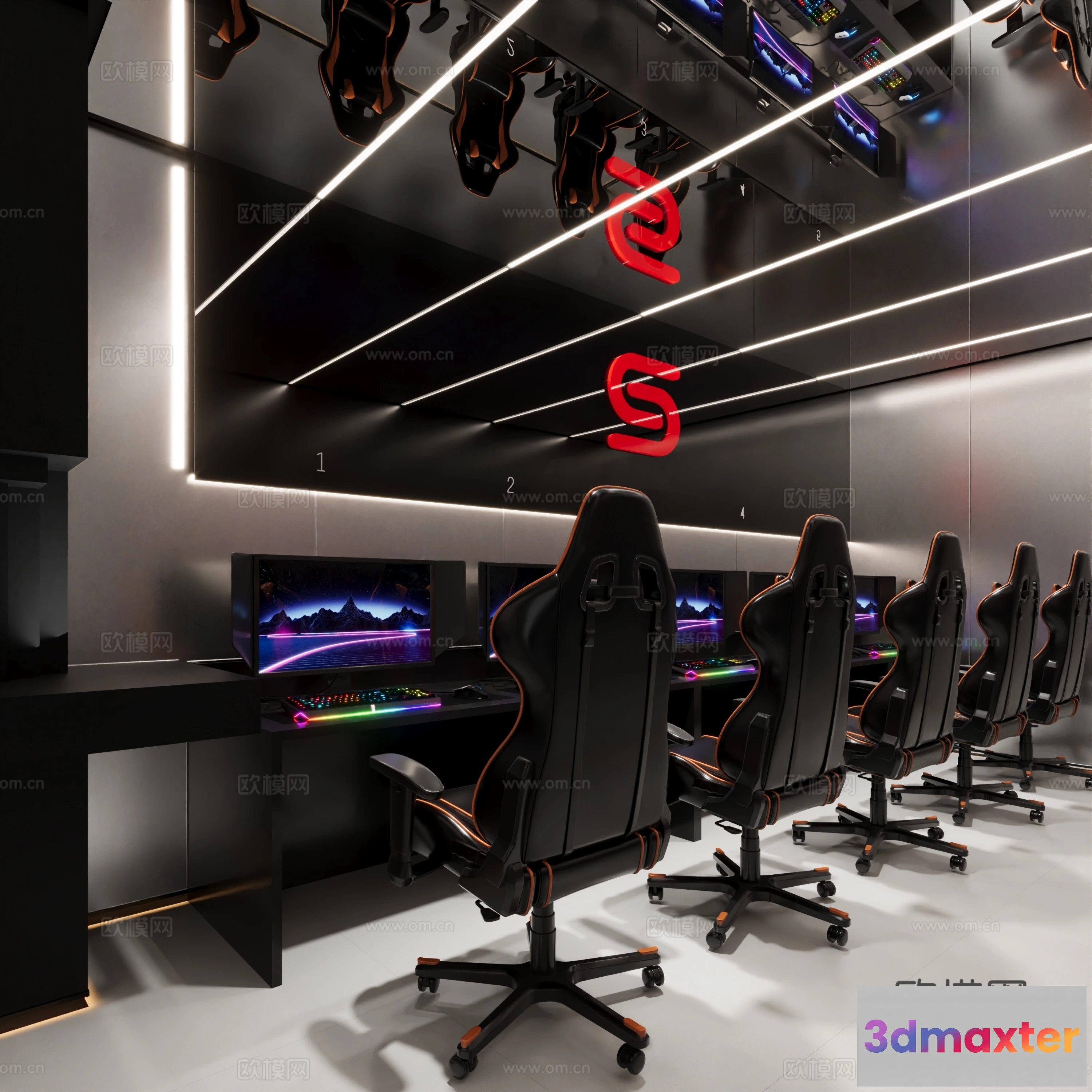 1535480 - PUBLIC COMMERCE SPACE - 3D Model For Interior Design - 10910 3D Max