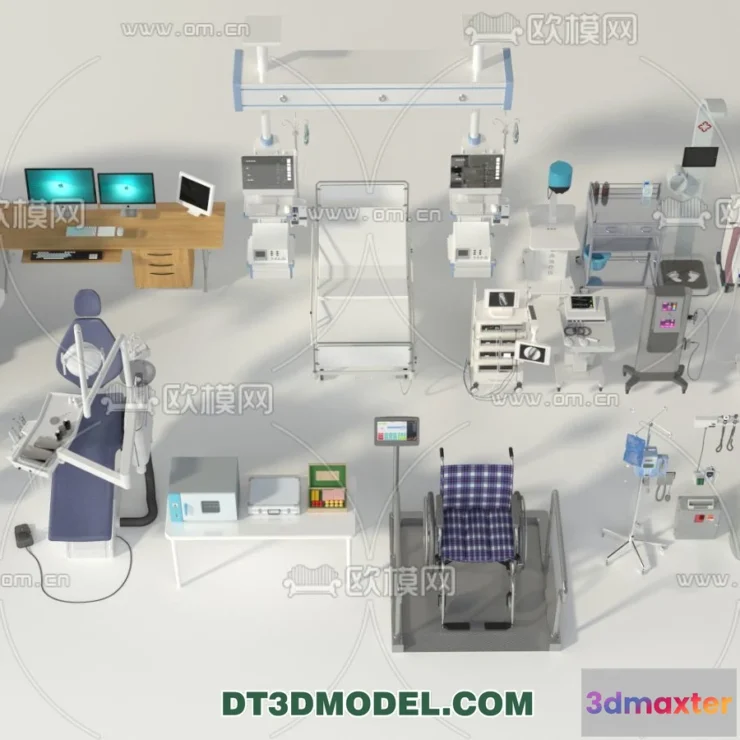 1536344 - HOSPITAL CLINIC - 3D Model For Interior Design - 11342 3D Max