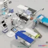 1536370 - HOSPITAL CLINIC - 3D Model For Interior Design - 11355 3D Max