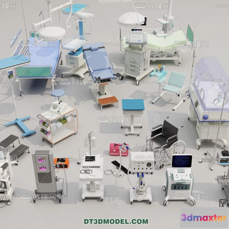 1536372 - HOSPITAL CLINIC - 3D Model For Interior Design - 11356 3D Max