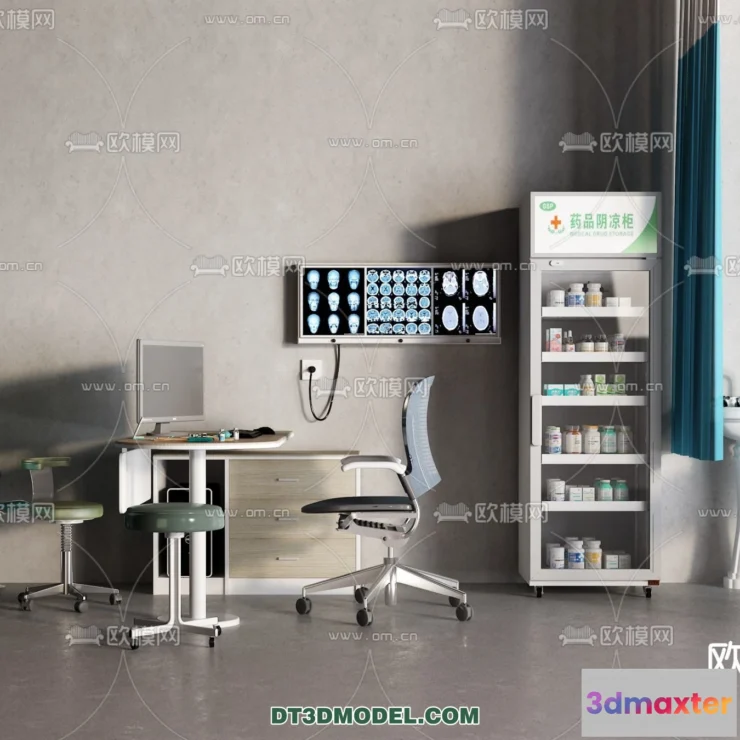 1536386 - HOSPITAL CLINIC - 3D Model For Interior Design - 11363 3D Max