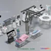 1536390 - HOSPITAL CLINIC - 3D Model For Interior Design - 11365 3D Max