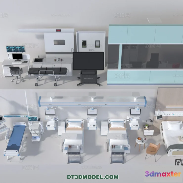 1536416 - HOSPITAL CLINIC - 3D Model For Interior Design - 11378 3D Max