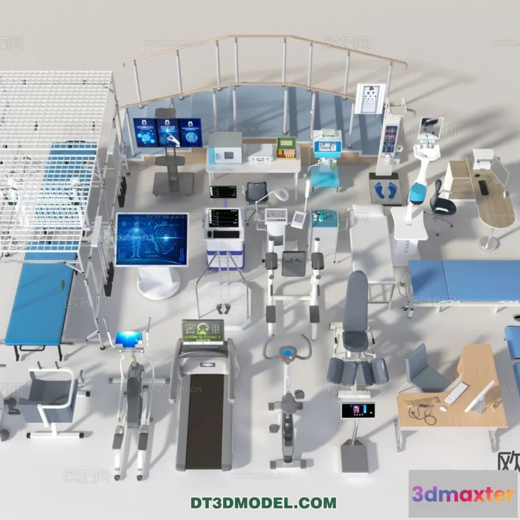 1536422 - HOSPITAL CLINIC - 3D Model For Interior Design - 11381 3D Max