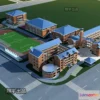 1570182 - Exterior 3D Models of School - 3D Scenes - 059 3D Max