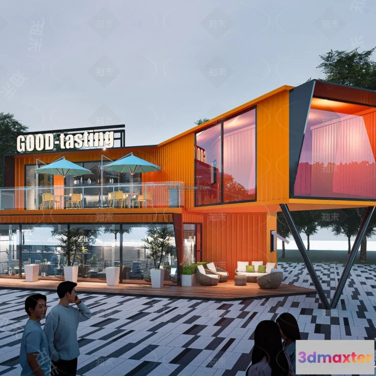 1572390 - 3D Model of Container Coffee - 3D Scene - 026 3D Max