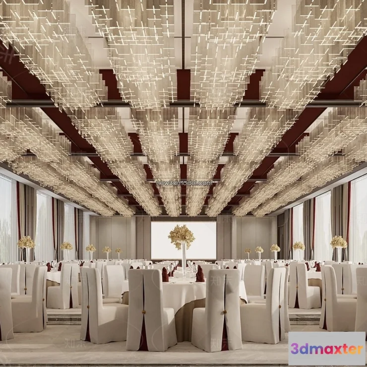 1574104 - 3D Model of Wedding Hall - 3D Scene - 043 3D Max