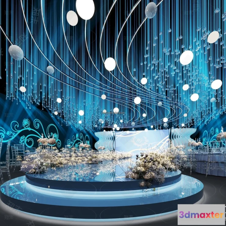 1574136 - 3D Model of Wedding Hall - 3D Scene - 059 3D Max