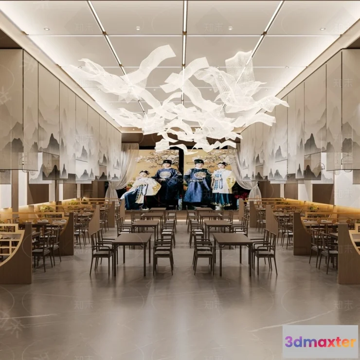 1574430 - Modern Style Interior 3D Blocks and 3D Models - Wedding Hall 3D Scene - 939 3D Max