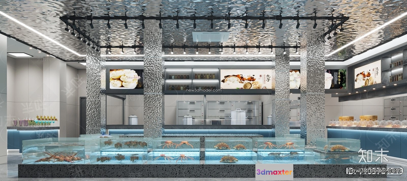 1574762 - Seafood Restaurant 3D Scene - 3D Blocks - 011 3D Max